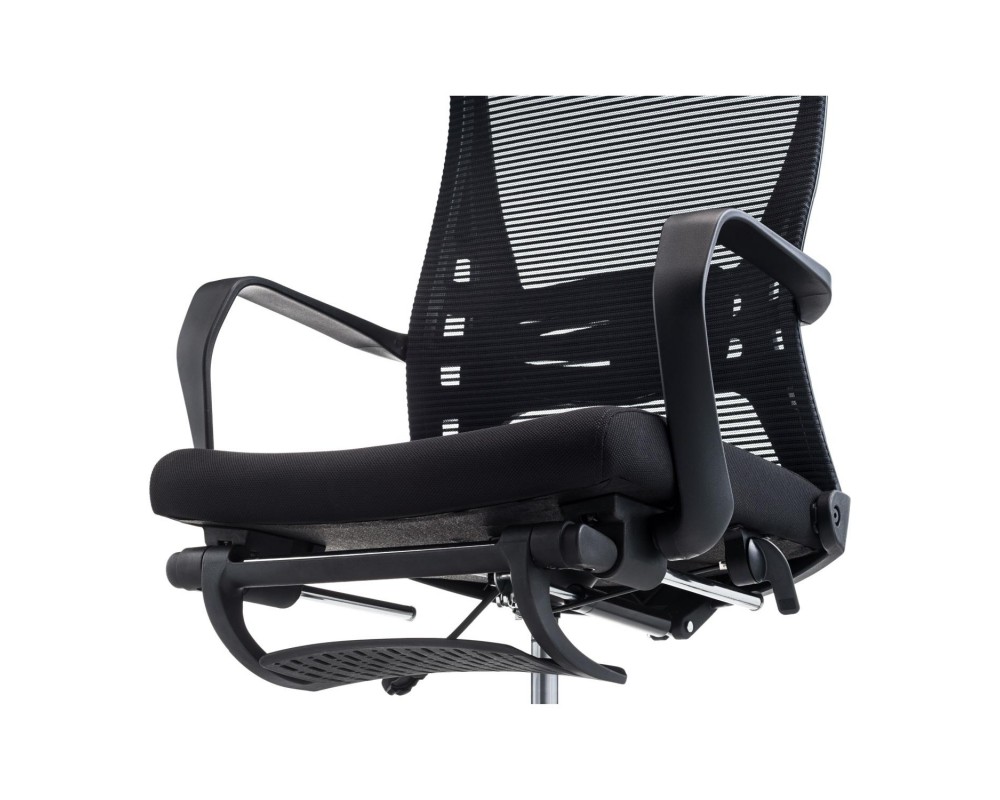 Кресло VIKING-51 M121-1 | Сетка/Ткань, Черный