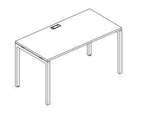 Стол письменный на металлокаркасе DUE 100x80x75 A4.PRO images