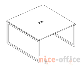 Переговорный стол 140 на металлокаркасе QUATTRO A4.PRO images