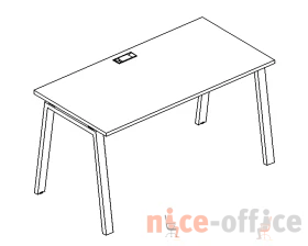 Стол письменный на металлокаркасе TRE 180x70x75 A4.PRO images