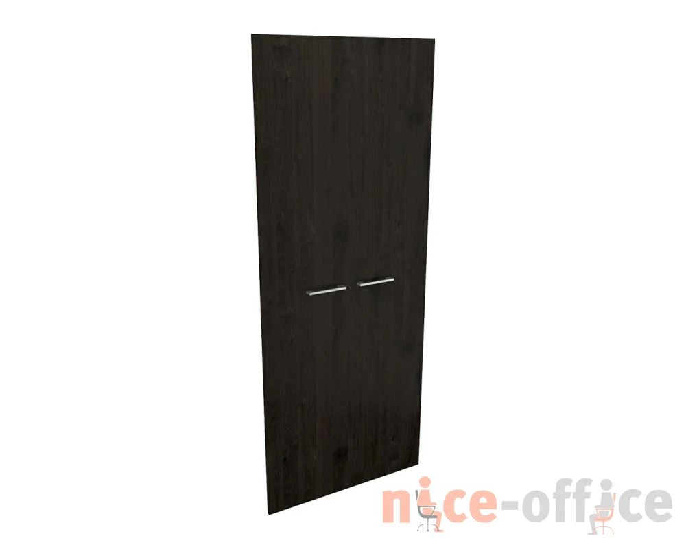 Комплект высоких деревянных дверей ручка скоба 192x80x1,6 Blackwood, Belfast