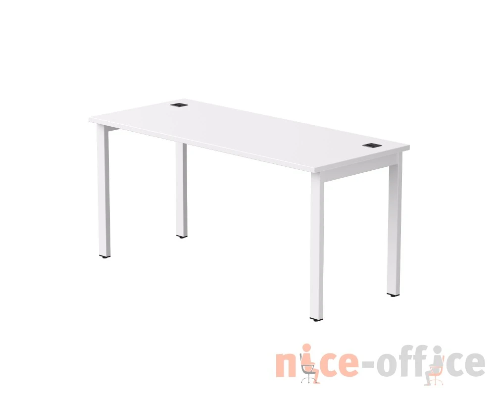 Стол прямой на металлокаркасе 1580х670х755 мм Everprof ЭВО / EVO Белый/Белый