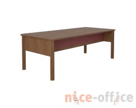 Стол руководителя прямой кожа 2400х1000х750 Artdeco images