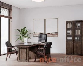 Кабинет руководителя Берн / Bern Дуб апрельский; Дуб атланта; Темный орех images