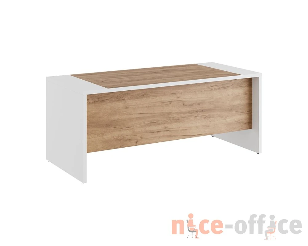 Стол письменный 180x80x75 Фойл / Foil Дуб крафт золотой/Белый