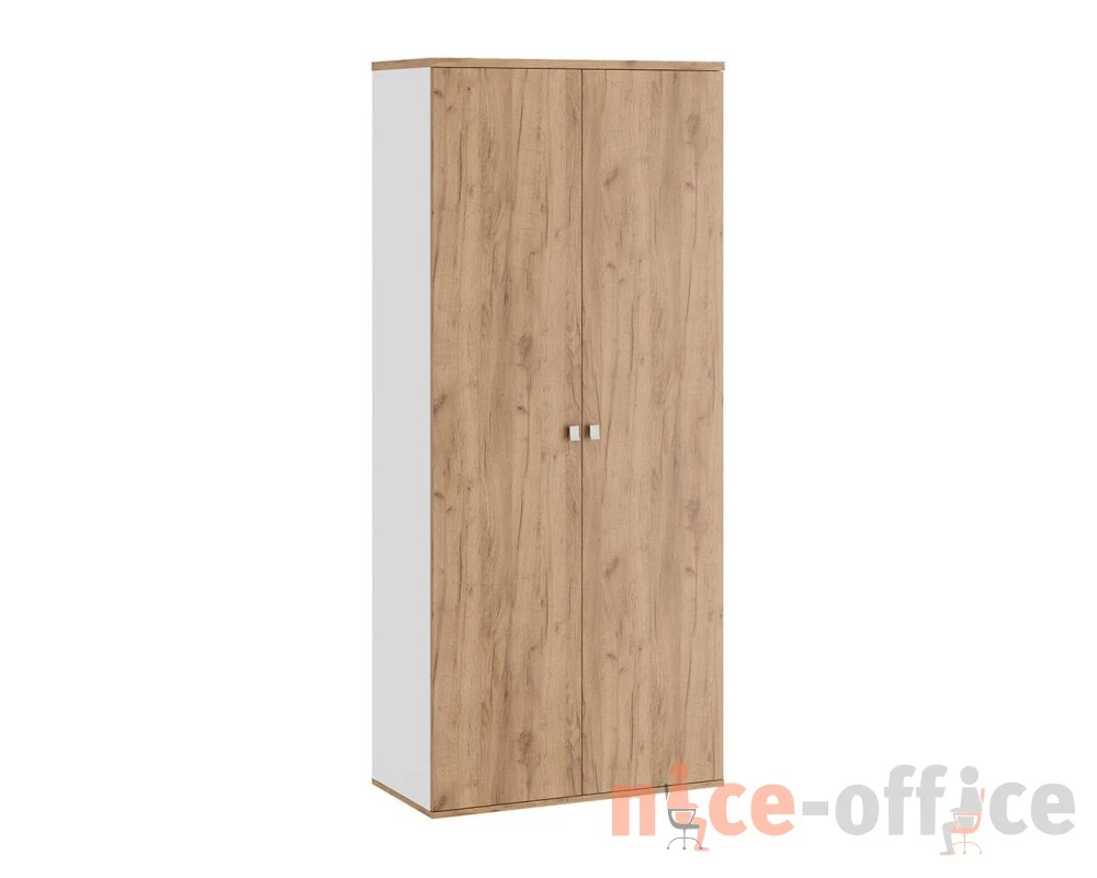 Гардероб 90x45x207 Тесс / Tess Дуб крафт золотой/Белый