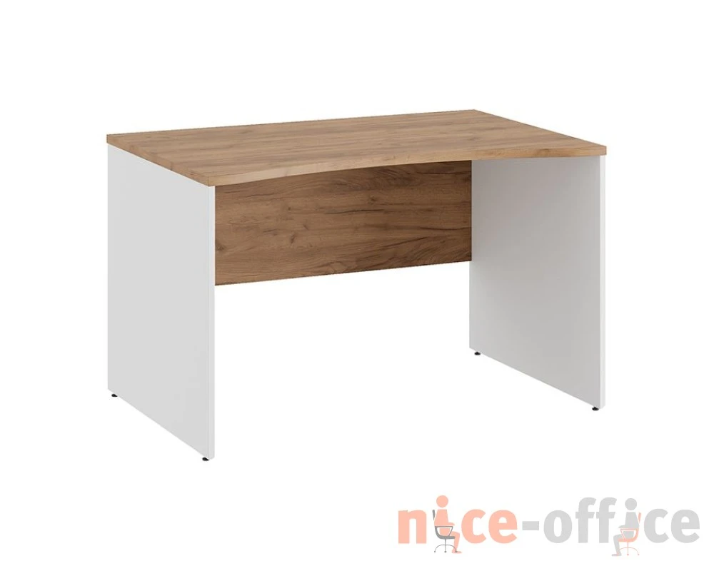 Стол линза 120x80x75 Тесс / Tess Дуб крафт золотой/Белый