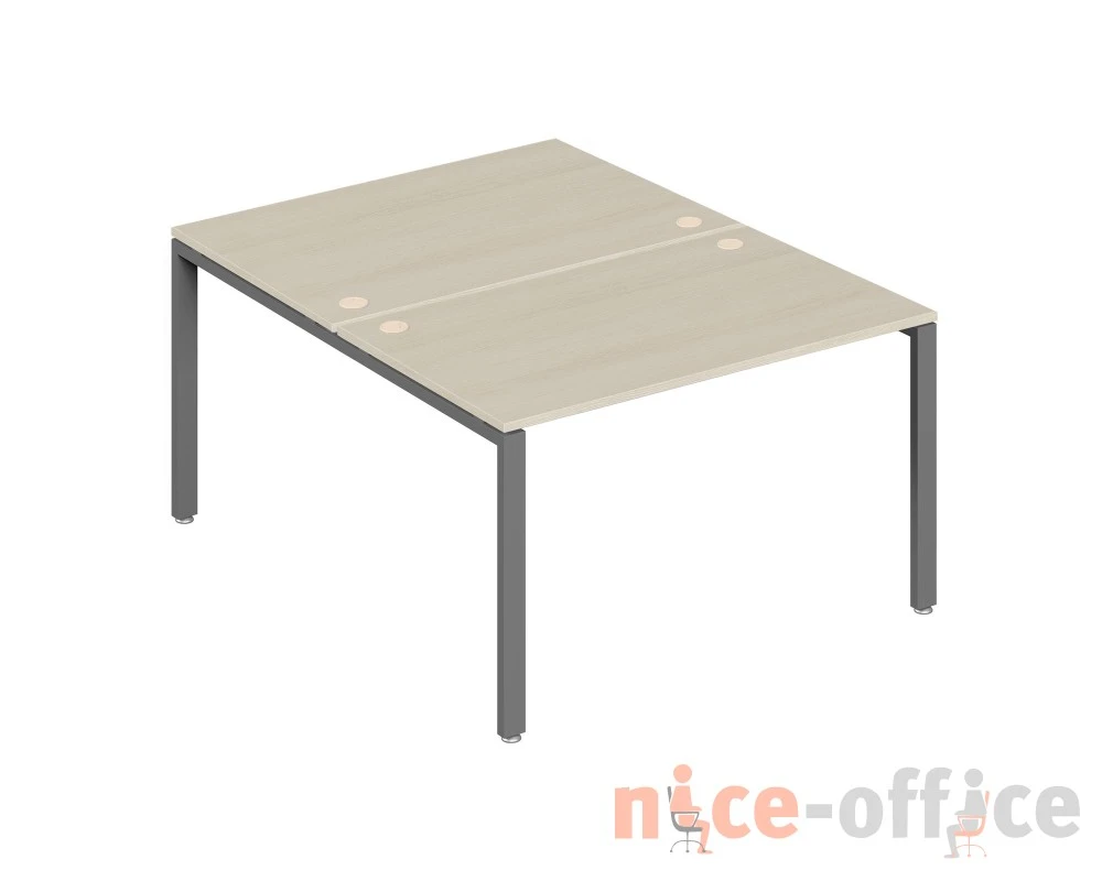 Бенч-система на 2 места 120x123x75 Тренд Метал / Trend Metal Дуб феррара/Антрацит