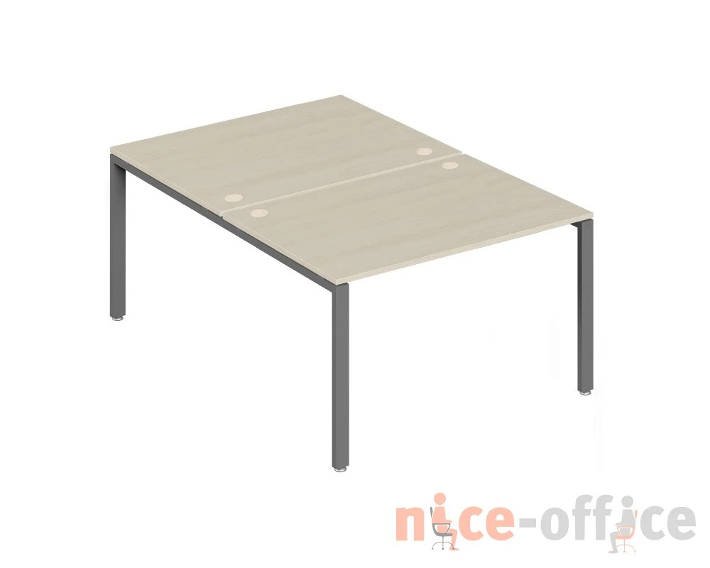 Бенч-система на 2 места 120x147x75 Тренд Метал / Trend Metal Дуб феррара/Антрацит