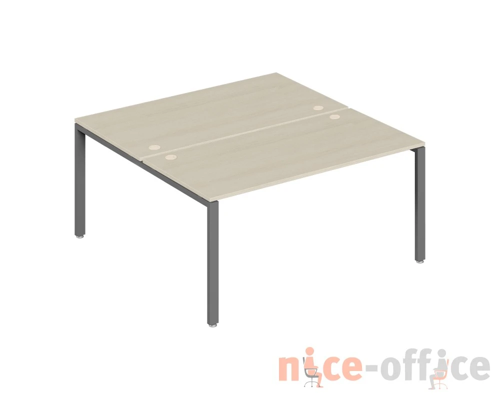 Бенч-система на 2 места 160x123x75 Тренд Метал / Trend Metal Дуб феррара/Антрацит