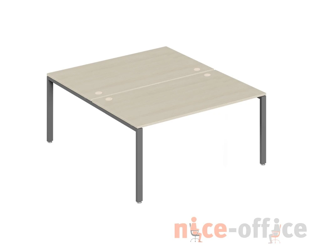 Бенч-система на 2 места 160x147x75 Тренд Метал / Trend Metal Дуб феррара/Антрацит