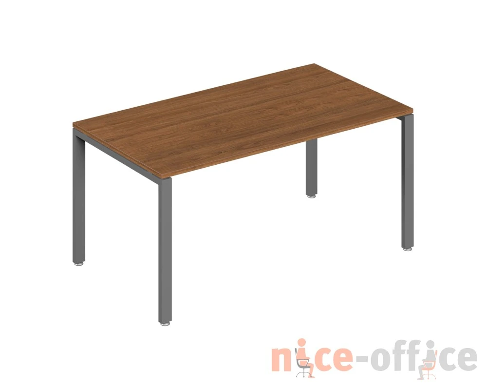 Стол письменный на металлоопорах 160x76x75 Тренд Метал / Trend Metal Орех