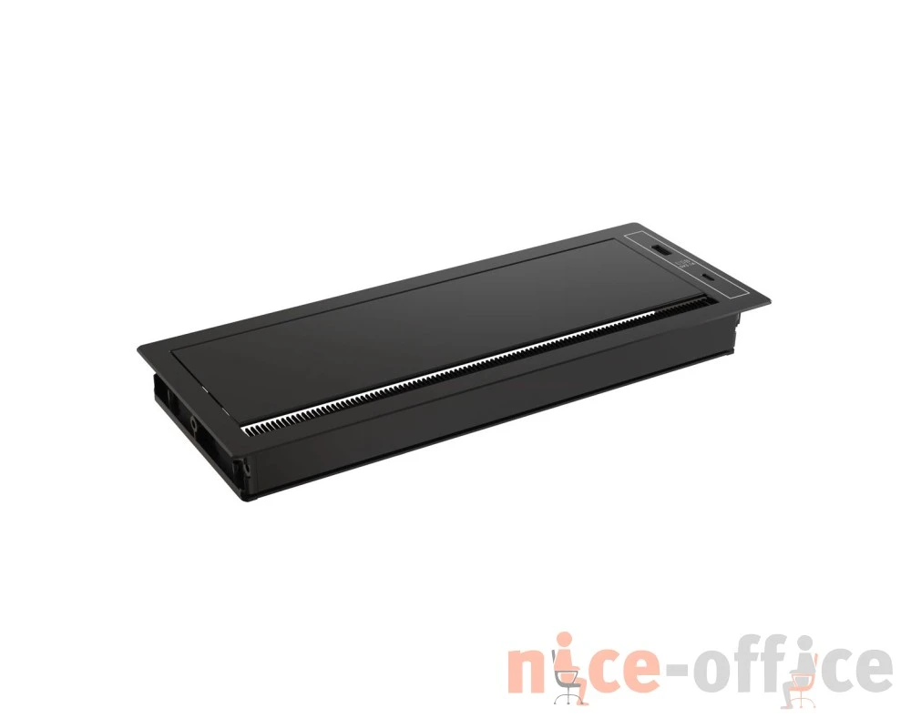 Лючок прямоугольный A+C 29,8x11,6x2,7 Cover Flap Черный