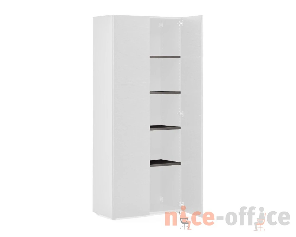 Полки для шкафа 4шт 76x37x2,2 Alea Антрацит