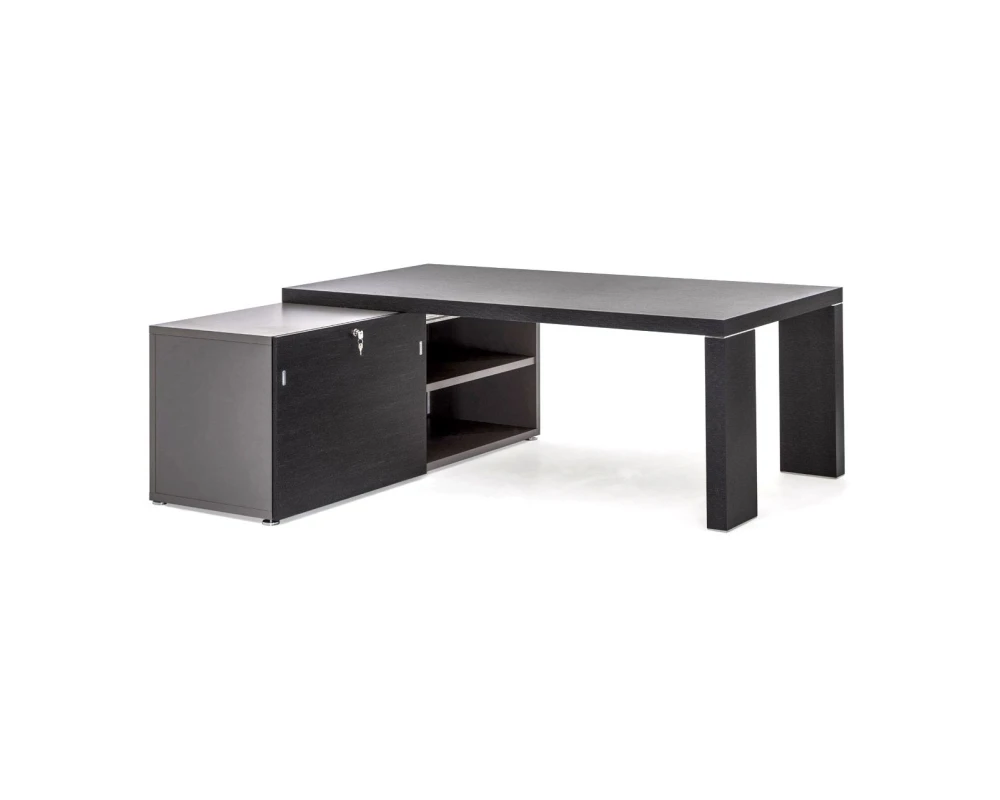 Стол SX/DX 2 опоры 200x210x73,4 Titano Черное дерево