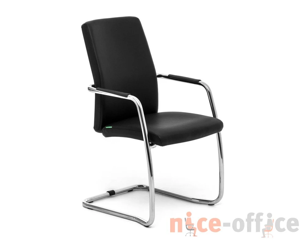Кресло Well Seat на полозьях Экокожа, Черный