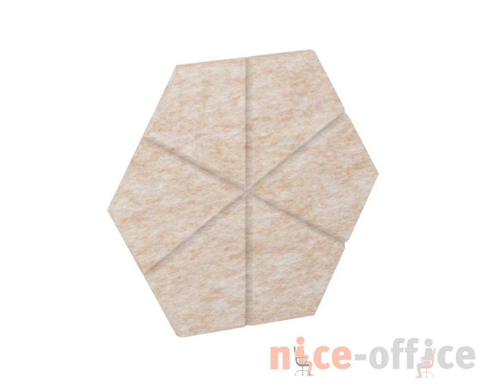 Настенная панель шестигранная (6 лучей) VE.NP-6G6L-100 200x173x12 Акустикс / AcustiX