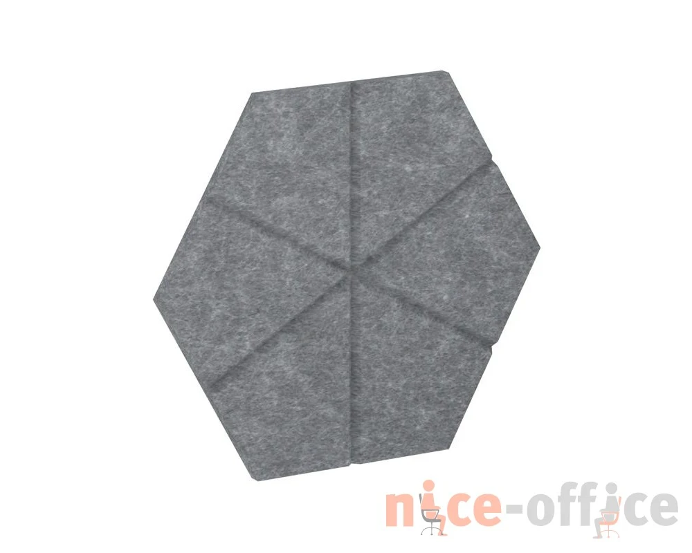 Настенная панель шестигранная (6 лучей) VE.NP-6G6L-100 200x173x12 Акустикс / AcustiX