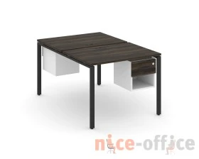 Рабочая станция 2 сторонняя с подвесными тумбами на 2 места CN.DRS-117 W 980x1480x750 Концепт / Concept images