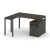 Дуб мали/Антрацит/Металл антрацит