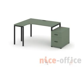 Стол эргономичный с опорной тумбой CN.SA-304(L) B 1580/1946x1180x750 Концепт / Concept images