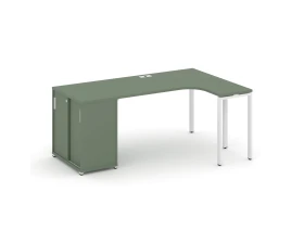 Стол эргономичный с опорным шкафом-купе CN.SA-218(R) W 2000x1180x750 Концепт / Concept images