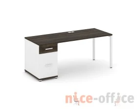 Стол рабочий с 1 опорной тумбой CN.SP-407 W 1800x720x750 Концепт / Concept images
