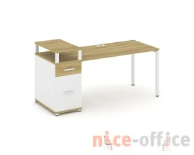 Стол рабочий с 1 опорной тумбой CN.SP-415 W 1800x720x917 Концепт / Concept images