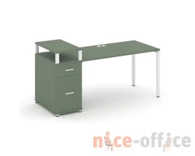 Стол рабочий с 1 опорной тумбой CN.SP-415 W 1800x720x917 Концепт / Concept images