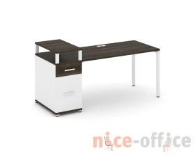 Стол рабочий с 1 опорной тумбой CN.SP-415 W 1800x720x917 Концепт / Concept images