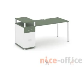Стол рабочий с 1 опорной тумбой CN.SP-415 W 1800x720x917 Концепт / Concept images