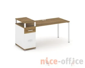 Стол рабочий с 1 опорной тумбой CN.SP-415 W 1800x720x917 Концепт / Concept images