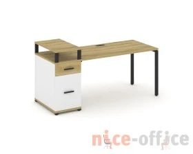 Стол рабочий с 1 опорной тумбой CN.SP-415 W 1800x720x917 Концепт / Concept images