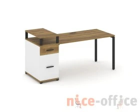 Стол рабочий с 1 опорной тумбой CN.SP-415 W 1800x720x917 Концепт / Concept images