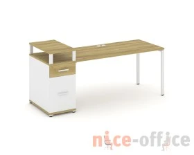 Стол рабочий с 1 опорной тумбой CN.SP-416 W 2000x720x917 Концепт / Concept images
