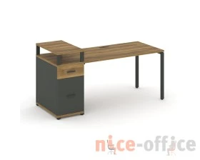 Стол рабочий с 1 опорной тумбой CN.SP-416 W 2000x720x917 Концепт / Concept images