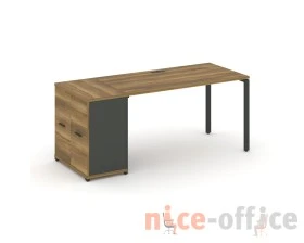 Стол рабочий с опорным распаш. шкафом CN.SP-219 W 1800x720x750 Концепт / Concept images