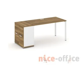 Стол рабочий с опорным распаш. шкафом CN.SP-219 W 1800x720x750 Концепт / Concept images