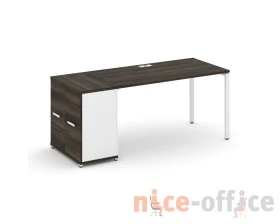 Стол рабочий с опорным распаш. шкафом CN.SP-219 W 1800x720x750 Концепт / Concept images
