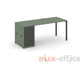 Стол рабочий с опорным распаш. шкафом CN.SP-219 W 1800x720x750 Концепт / Concept images