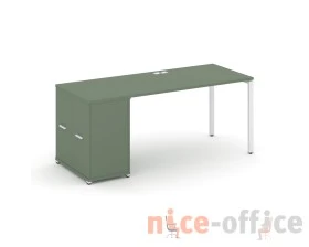 Стол рабочий с опорным распаш. шкафом CN.SP-220 W 2000x720x750 Концепт / Concept images