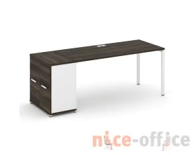 Стол рабочий с опорным распаш. шкафом CN.SP-220 W 2000x720x750 Концепт / Concept images