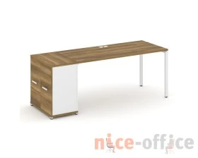 Стол рабочий с опорным распаш. шкафом CN.SP-220 W 2000x720x750 Концепт / Concept images