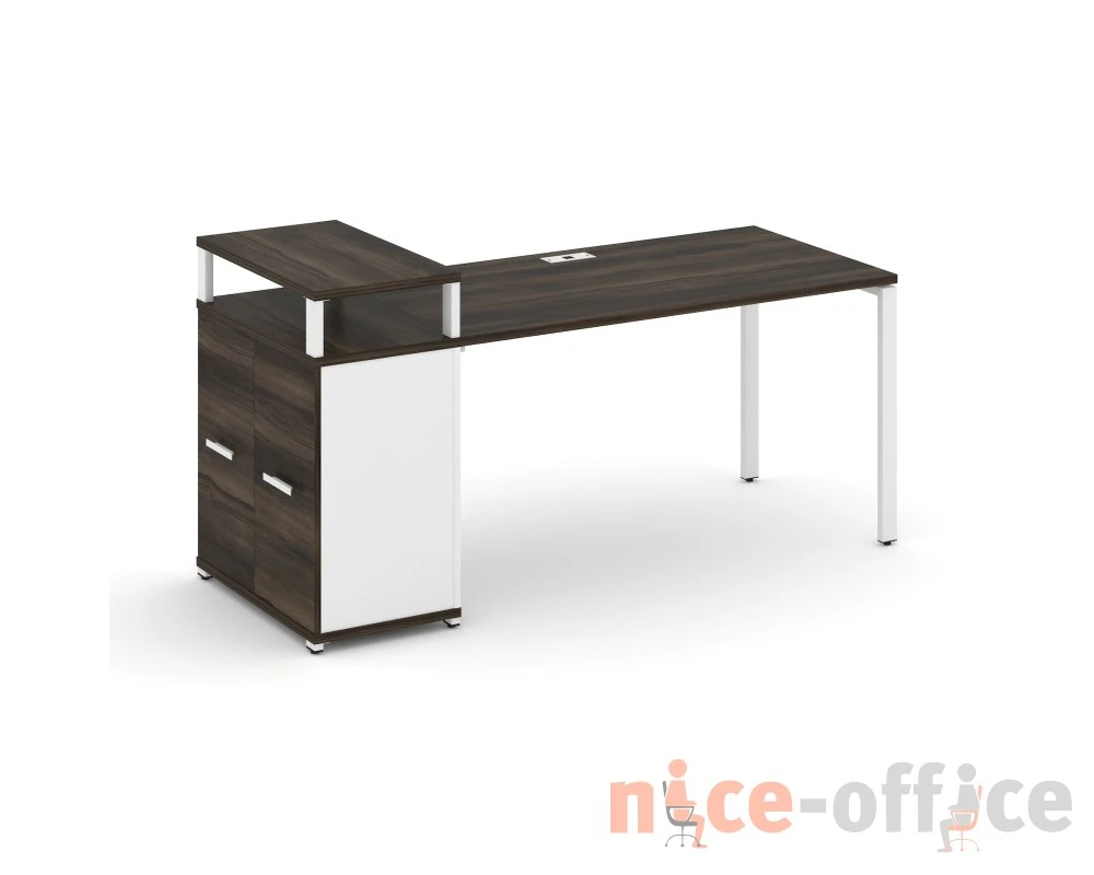 Стол рабочий с опорным распаш. шкафом с верх. горизонтом CN.SP-223 W 1800x720x917 Концепт / Concept