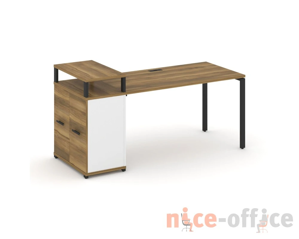 Стол рабочий с опорным распаш. шкафом с верх. горизонтом CN.SP-223 W 1800x720x917 Концепт / Concept