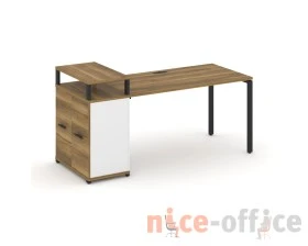 Стол рабочий с опорным распаш. шкафом с верх. горизонтом CN.SP-223 W 1800x720x917 Концепт / Concept images