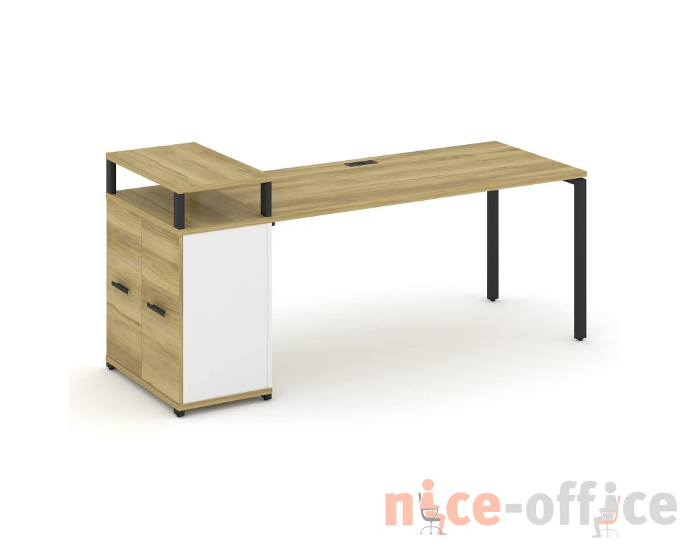 Стол рабочий с опорным распаш. шкафом с верх. горизонтом CN.SP-224 W 2000x720x917 Концепт / Concept