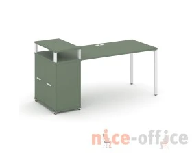 Стол рабочий с опорным распаш. шкафом с верх. горизонтом CN.SP-224 W 2000x720x917 Концепт / Concept images
