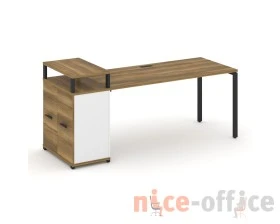 Стол рабочий с опорным распаш. шкафом с верх. горизонтом CN.SP-224 W 2000x720x917 Концепт / Concept images