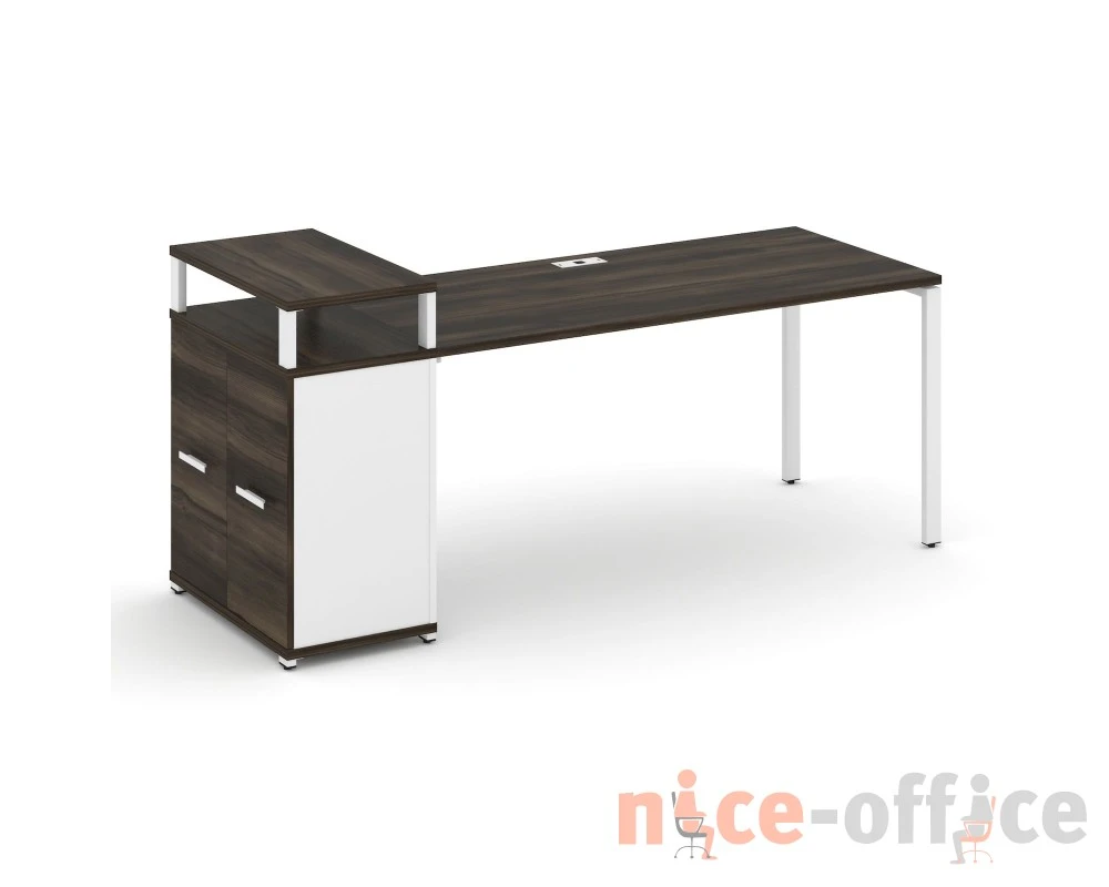 Стол рабочий с опорным распаш. шкафом с верх. горизонтом CN.SP-224 W 2000x720x917 Концепт / Concept